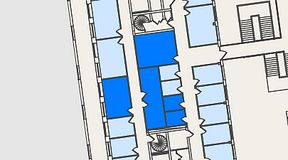 
							Planritning för Spaces Nordenskiöldsgatan, 5 privata rum, 67 m²