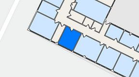 Planritning för Quick Office Älvsjö, 1 privata rum, 18 m²