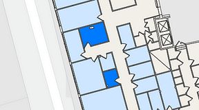 
							Planritning för Entreprenörsgatan Hasselbladshuset, 2 privata rum, 19 m²