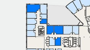 
							Planritning för Convendum Stampgatan 14, 5 privata rum, 80 m²