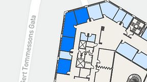 
							Planritning för Spaces Göteborg Gamlestan, 4 privata rum, 83 m²