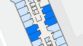 Planritning för Regus Helsingborg Södergatan, 5 privata rum, 64 m²