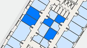 
							Planritning för Convendum Sundbyberg, 5 privata rum, 57 m²