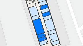 
							Planritning för FASTOFFICE Linta Gårdsväg, 5 privata rum, 70 m²