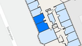 
							Planritning för Regus Helsingborg Södergatan, 2 privata rum, 25 m²