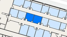 
							Planritning för Spaces Umami Park Sundbyberg, 2 privata rum, 27 m²