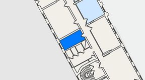 
							Planritning för Convendum Spårvagnshallarna, 1 privata rum, 43 m²