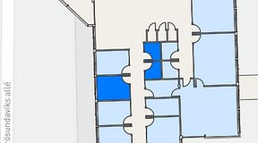 
							Planritning för Helio Frösundavik, 3 privata rum, 19 m²
