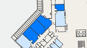 
							Planritning för Helio Frösundavik, 4 privata rum, 93 m²