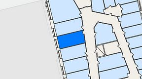 
							Planritning för Hub 1947, 1 privata rum, 19 m²