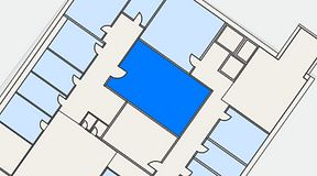 
							Planritning för Kontoret Alvik, 1 privata rum, 40 m²