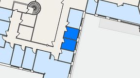 
							Planritning för FASTOFFICE Råsundavägen, 2 privata rum, 14 m²