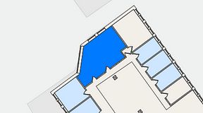 Planritning för THE WORKS Slakthusområdet, 1 privata rum, 35 m²