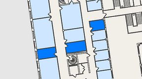 
							Planritning för Spaces Nordenskiöldsgatan, 3 privata rum, 33 m²