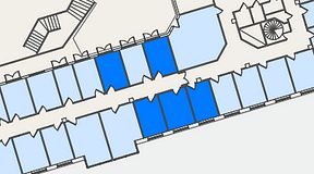 Planritning för Regus Odinsgatan 13, 5 privata rum, 49 m²