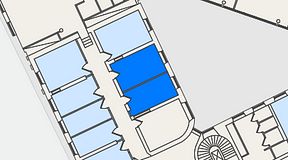 
							Planritning för Convendum Spårvagnshallarna, 2 privata rum, 31 m²