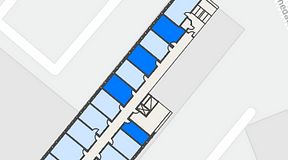 
							Planritning för Regus Almedal, 4 privata rum, 73 m²