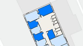 
							Planritning för Mindpark Helsingborg, 4 privata rum, 77 m²