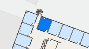 
							Planritning för Regus Marieholm, 1 privata rum, 14 m²