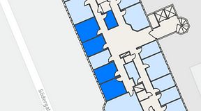 
							Planritning för Regus Helsingborg Södergatan, 5 privata rum, 57 m²
