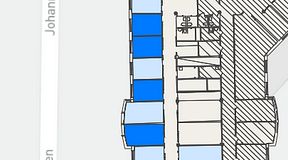 
							Planritning för FASTOFFICE Johanneslundsvägen 2, 4 privata rum, 48 m²