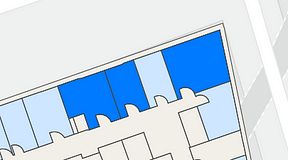 
							Planritning för Walborg Ventures, 3 privata rum, 67 m²