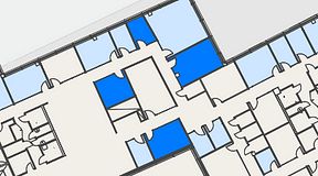 
							Planritning för Spaces Hyllie Vista, 4 privata rum, 64 m²