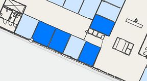 
							Planritning för Convendum Gävlegatan 16, 4 privata rum, 57 m²
