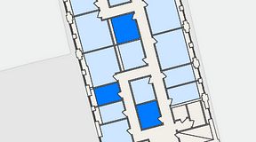 
							Planritning för THE WORKS Ringvägen, 3 privata rum, 28 m²