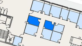
							Planritning för Spaces Umami Park Sundbyberg, 2 privata rum, 24 m²