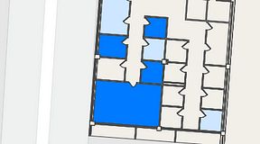 
							Planritning för Kungsholmens Kontorshotell Warfvinges väg, 4 privata rum, 62 m²