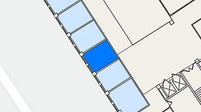 
							Planritning för THE WORKS Arenastaden, 1 privata rum, 13 m²