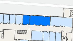 
							Planritning för Kungsholmens Kontorshotell Warfvinges väg, 2 privata rum, 39 m²