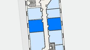 
							Planritning för KG10 Kungsgatan 8, 2 privata rum, 45 m²