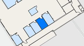 Planritning för Hej!Workshop Kungens Kurva, 1 privata rum, 16 m²