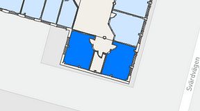 
							Planritning för Quick Office Danderyd, 2 privata rum, 40 m²