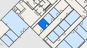 
							Planritning för FirstOffice Hemvärnsgatan 9, 1 privata rum, 8 m²