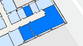 
							Planritning för United Spaces Waterfront Klarabergsviadukten, 3 privata rum, 111 m²