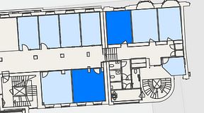 
							Planritning för Convendum Kungsgatan 9, 2 privata rum, 41 m²