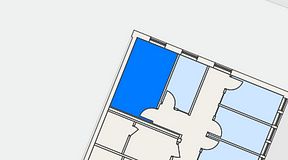 
							Planritning för C/O Tyresö, 1 privata rum, 17 m²