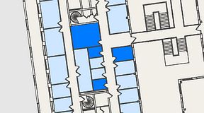 
							Planritning för Spaces Nordenskiöldsgatan, 4 privata rum, 40 m²