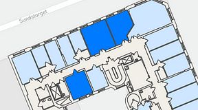 
							Planritning för Genetor Elverket, 3 privata rum, 59 m²