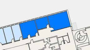 
							Planritning för Regus Lidingö, 3 privata rum, 56 m²