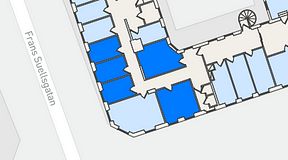 
							Planritning för Regus Adelgatan 21, 5 privata rum, 57 m²