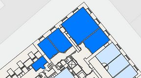 
							Planritning för Spaces Gamla Stan, 5 privata rum, 100 m²