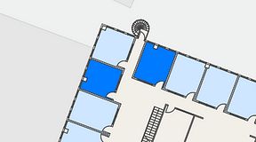 Planritning för Regus Marieholm, 2 privata rum, 27 m²