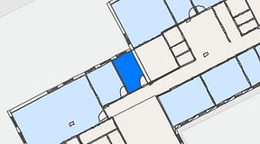 Planritning för iOffice Kungsgatan 64, 1 privata rum, 13 m²
