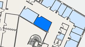 
							Planritning för Spaces Göteborg Gamlestan, 1 privata rum, 23 m²