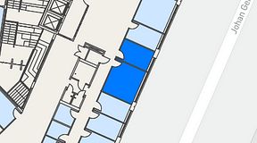 
							Planritning för Spaces Göteborg Gamlestan, 2 privata rum, 28 m²