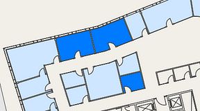 
							Planritning för Mindpark Mölndal, 3 privata rum, 47 m²